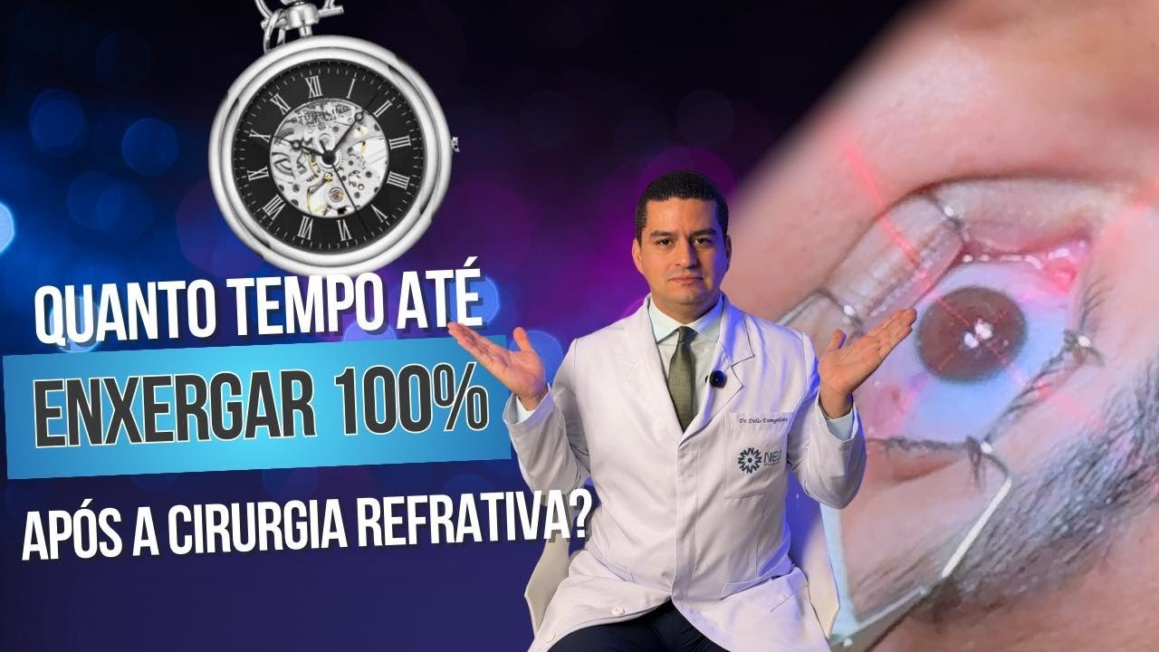 Quanto tempo para enxergar 100% após a cirurgia Refrativa?